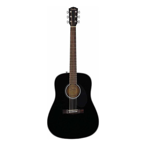 Guitarra acústica Fender Classic Design CC-60S para diestros black brillante