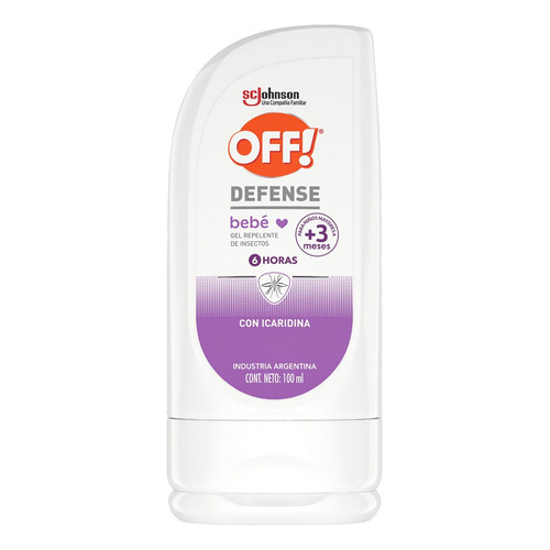 Off Defense gel repelente de Insectos para bebés 100 ml