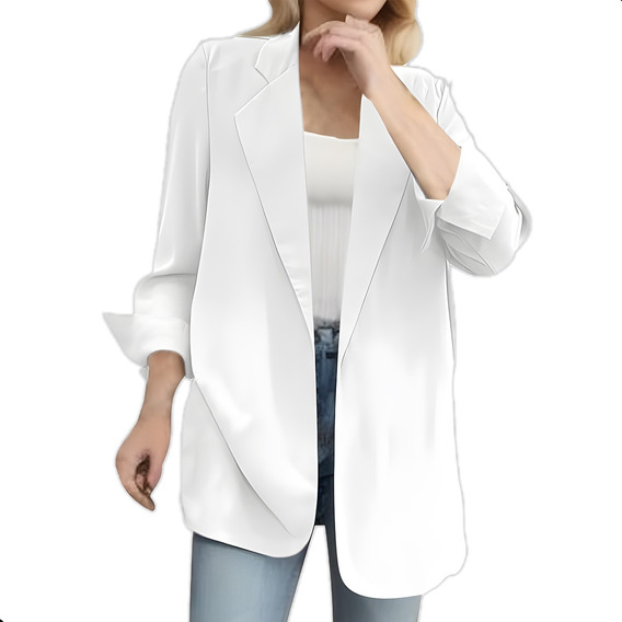 Saco Blazer Mujer Casual De Manga Larga Oficina