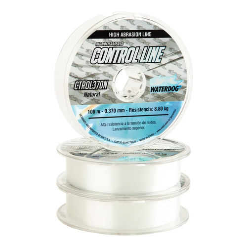 Nylon Tanza Waterdog Control Line 0.26mm 100mts 4,5kg Color Blanco