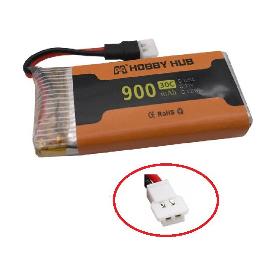 900mah 3.7v 1s 30c Bateria Recargable Lipo