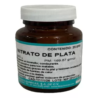 Nitrato De Plata 25 Gr