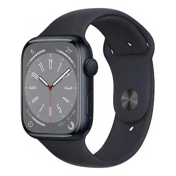 Apple Watch Series 8 Color De La Caja Negro Color De La Malla Negro Diseño De La Malla Midnight Sport Band