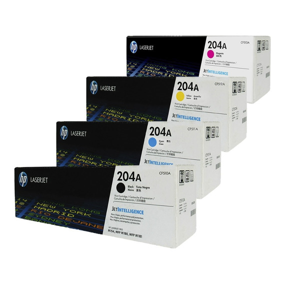 Paquete Toners Hp 204a Colores