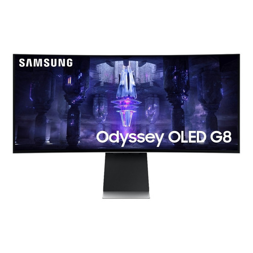 Monitor Gamer Curvo Samsung G8 34'' Oled 175hz 1ms Color Plateado