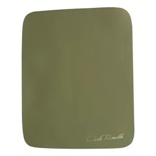 Mouse Pad Carlo Ronaldi Piel Res Genuina Verde Alfombrilla