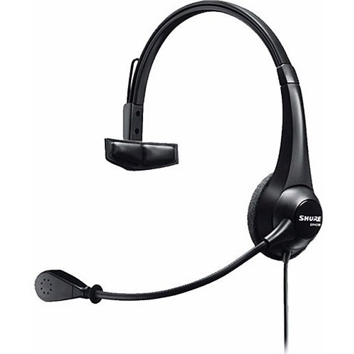 Shure Brh31m Auricular Simple Con Microfono Vincha Radio Tv Color Negro