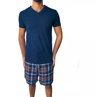 Pijama Para Hombre Alfani, Conjunto Playera Y Bermuda