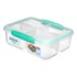 Vianda Sistema To Go 4 Divisiones 1,7lts Microondas Color Verde Claro