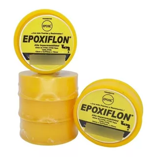 Teflon Profesional Amarillo Mini Epoxil 100% Ptfe Pq 5und