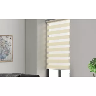 Cortinas Roller Duo Crema 130cm X 220cm