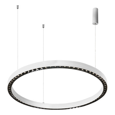 Colgante Led Optico Krone Blanco 48w Dimer Deco Moderno Lk Negro