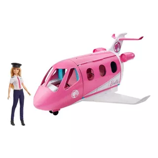 Avião Da Barbie Com Boneca Barbie Piloto - Mattel Gjb33