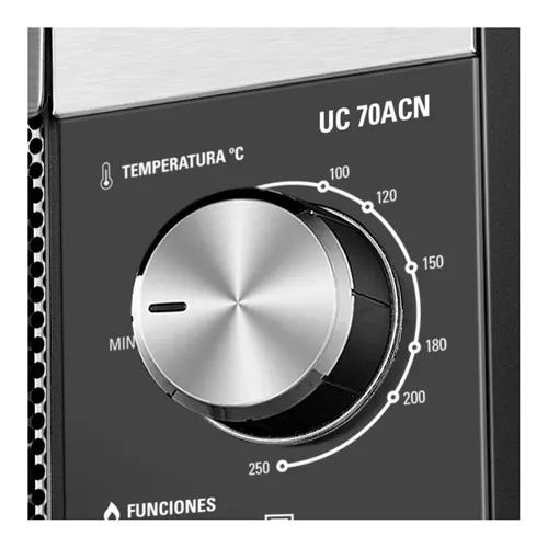 Horno de mesa eléctrico Ultracomb UC-65CT 65L negro 220V
