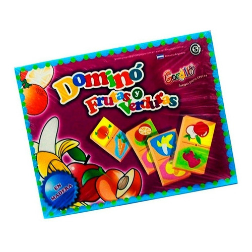 Juego De Mesa Domino Frutas Y Verduras