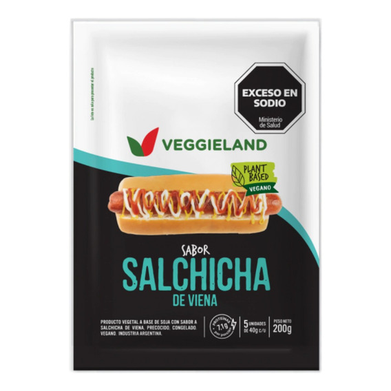Salchicha Vegana Congelada - 5u 200gr