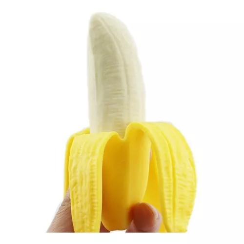 Brinquedo squish fidget toy banana de esticar 15 cm em Promoção na  Americanas