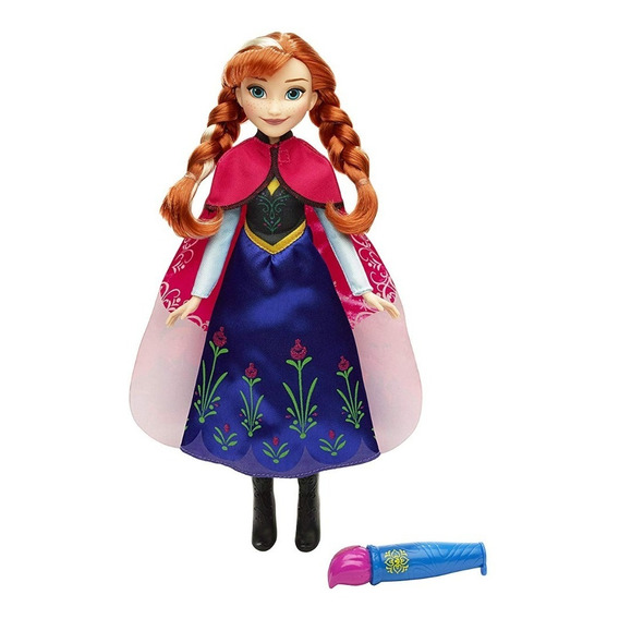 Disney Frozen Muñeca Anna Con Capa Magica 27cms Hasbro