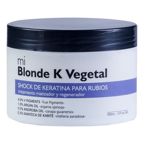 Blonde Keratina Vegetal 300ml - Matizador Y Regenerador