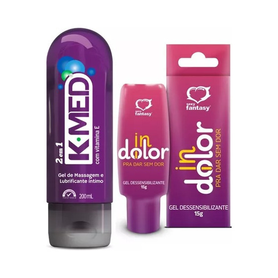 Gel Intimo Lubricante Anestésico An-ale + Kmed 200ml Pack