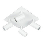 Plafon 4 Luces Moderno Dicro Alum. Bco. Ng Tempano C965/4 Color Blanco