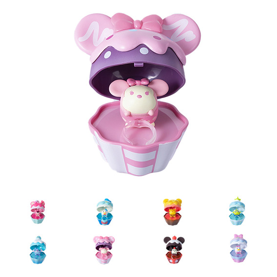 Miniso Blind Box Disney Tsum Tsum Cupcake Con Anillo 4x7 Cm