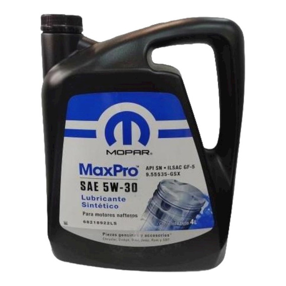 Aceite Max Pro 5w30 Nafta 4l Mopar Original