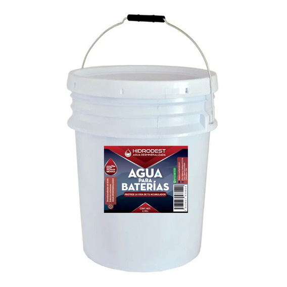 Agua Para Baterías (cubeta 19 Lts) 