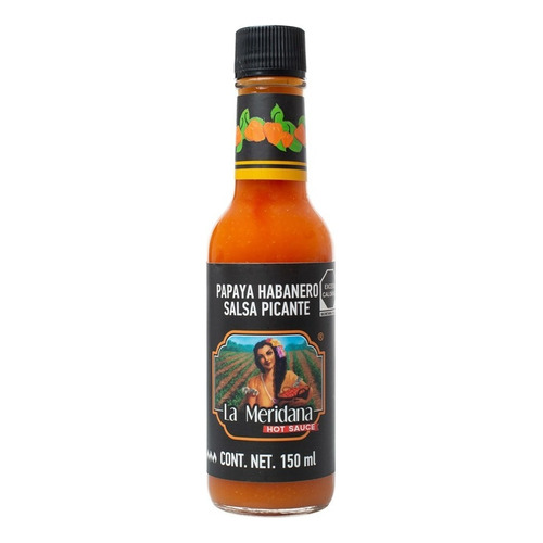 Salsa Papaya Habanero De 150ml La Meridana De Yucatán