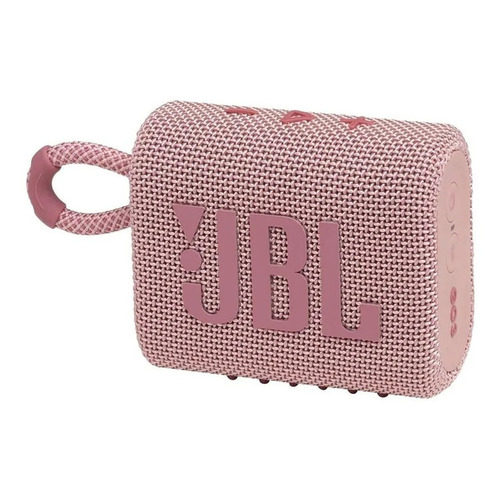 Parlante JBL Go 3 portátil con bluetooth waterproof pink 