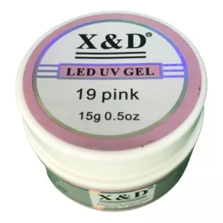 Gel Xed Para Alongamento De Unhas Led Uv Gel 19 Pink 15g