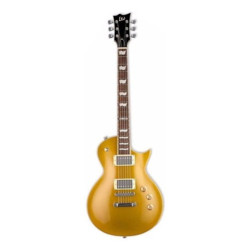 Guitarra eléctrica LTD EC Series EC-256 de caoba metallic gold con diapasón de palo de rosa