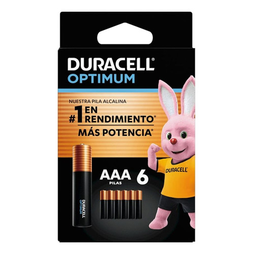 Pila Alcalina Duracell Optimum Blíster Aaax6