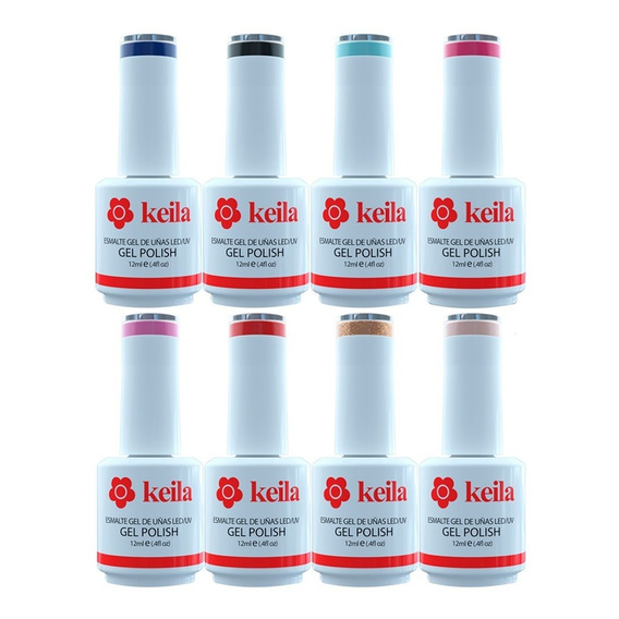 8 Esmaltes Semipermanentes Uñas Keila Gel Polish Uv Led 