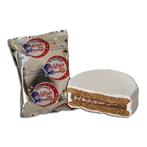 Capitán Del Espacio alfajor blanco 2 unidades