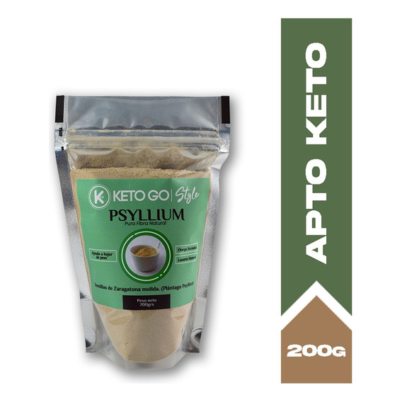 Psyllium X 200gr. En Polvo-importado-100% Puro / Pan Keto