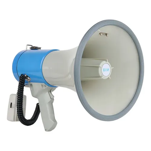 Megafone De Mão CSR SK 66 25W C/ Usb Sirene Microfone Alcance 600m
