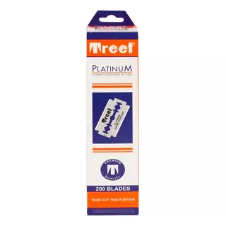 20 Cajas De Filos Treet Platinum Afeitar Barberia X 10