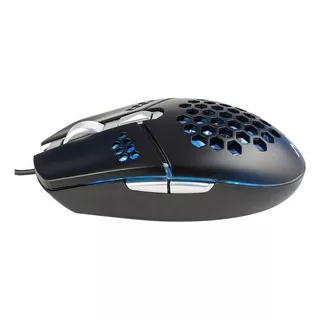 Mouse Gamer Usb Retroiluminado Pc Luces Ventilador Noga Wind Color Negro