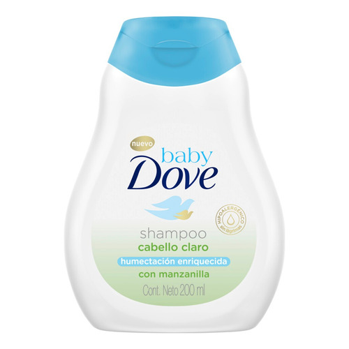 Shampoo Baby Dove Humectación Enriquecida Cabello Claro en botella de 200mL por 1 unidad