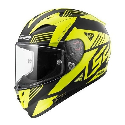 Casco Integral Moto Ls2 323 Arrow Neon Amarillo + Pinlock Color Negro/Amarillo fluo Tamaño del casco L