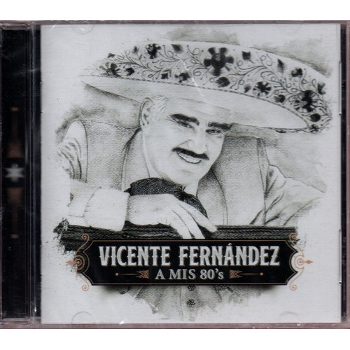 A Mis 80s - Vicente Fernandez - Disco Cd (13 Canciones)