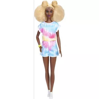 Barbie Fashionistas 180 - Preta/negra Alta Cabelo Afro Loiro