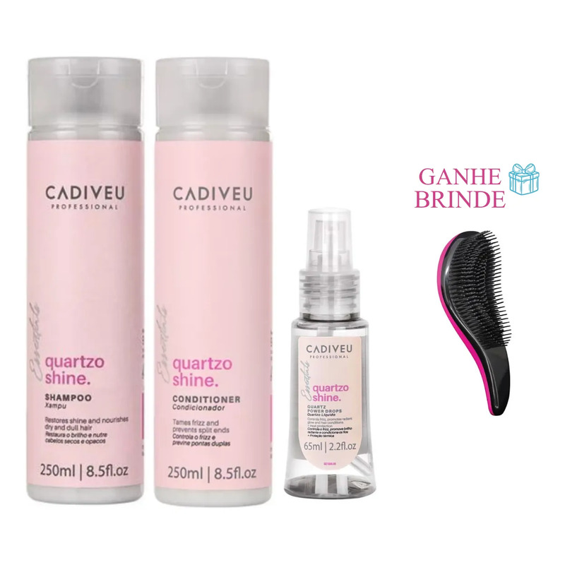 Cadiveu Quartzo Shine Kit Shampoo + Condicionador + Óleo Cadiveu Quartzo Shine Kit Shampoo + Condicionador + Óleo