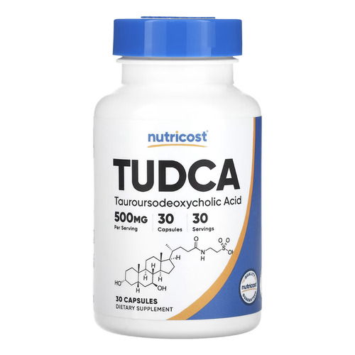 Nutricost Tudca 500 Mg Suplemento 30 Cápsulas 
