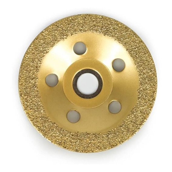 Disco Lijado Desbaste Tungsteno Amoladora 100mm Bremen 2893 Color Dorado