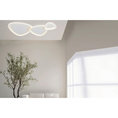 Plafon Led Stoner 19202 Blanco 84w Deco Moderno Cie