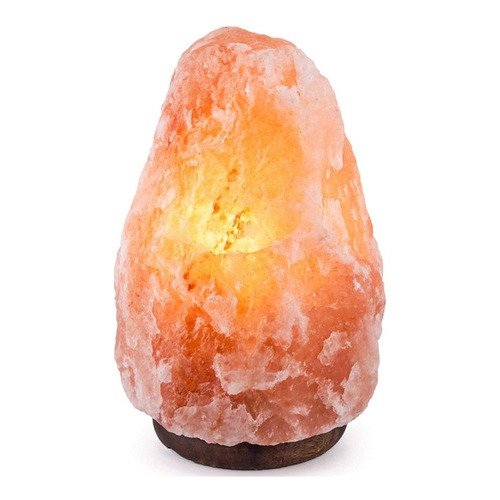 Lámpara De Sal Himalaya Con Dimer 3-5kg 220v Color de la estructura Marrón Color de la pantalla Naranja claro