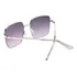 Anteojos de sol Guess GU7615 armazón plateado y lente gris