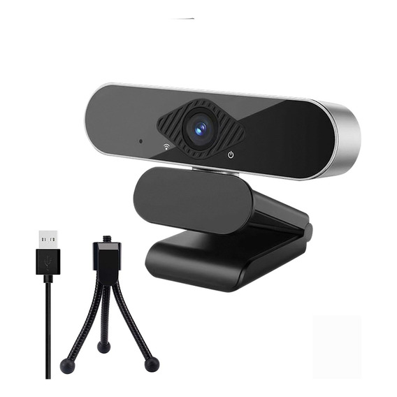 Videoconferencia Web Cam 2k 1440p Usb Portatil Tripode Negro
